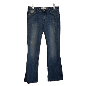 PaperDenim And Cloth Distressed Selvedge Jeans Label Reads Size 27 2MOD46 Harley